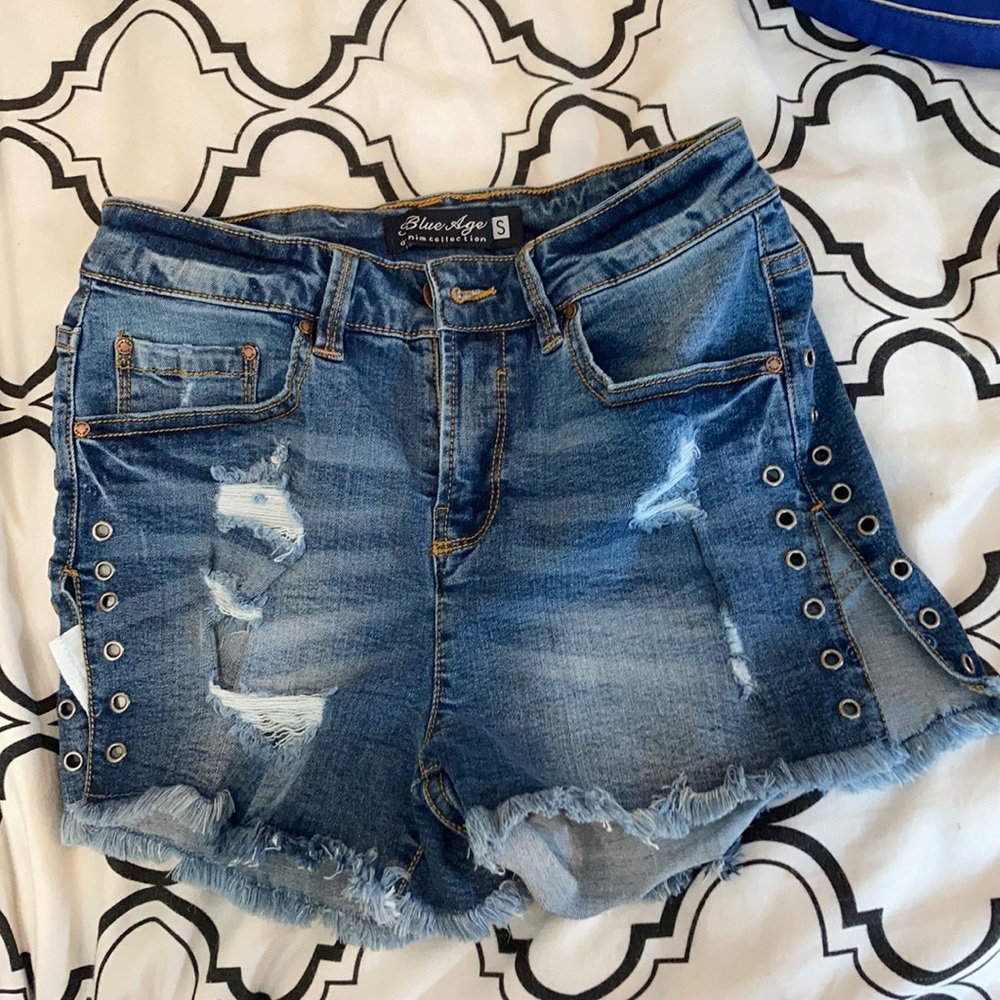 Blue Age denim shorts